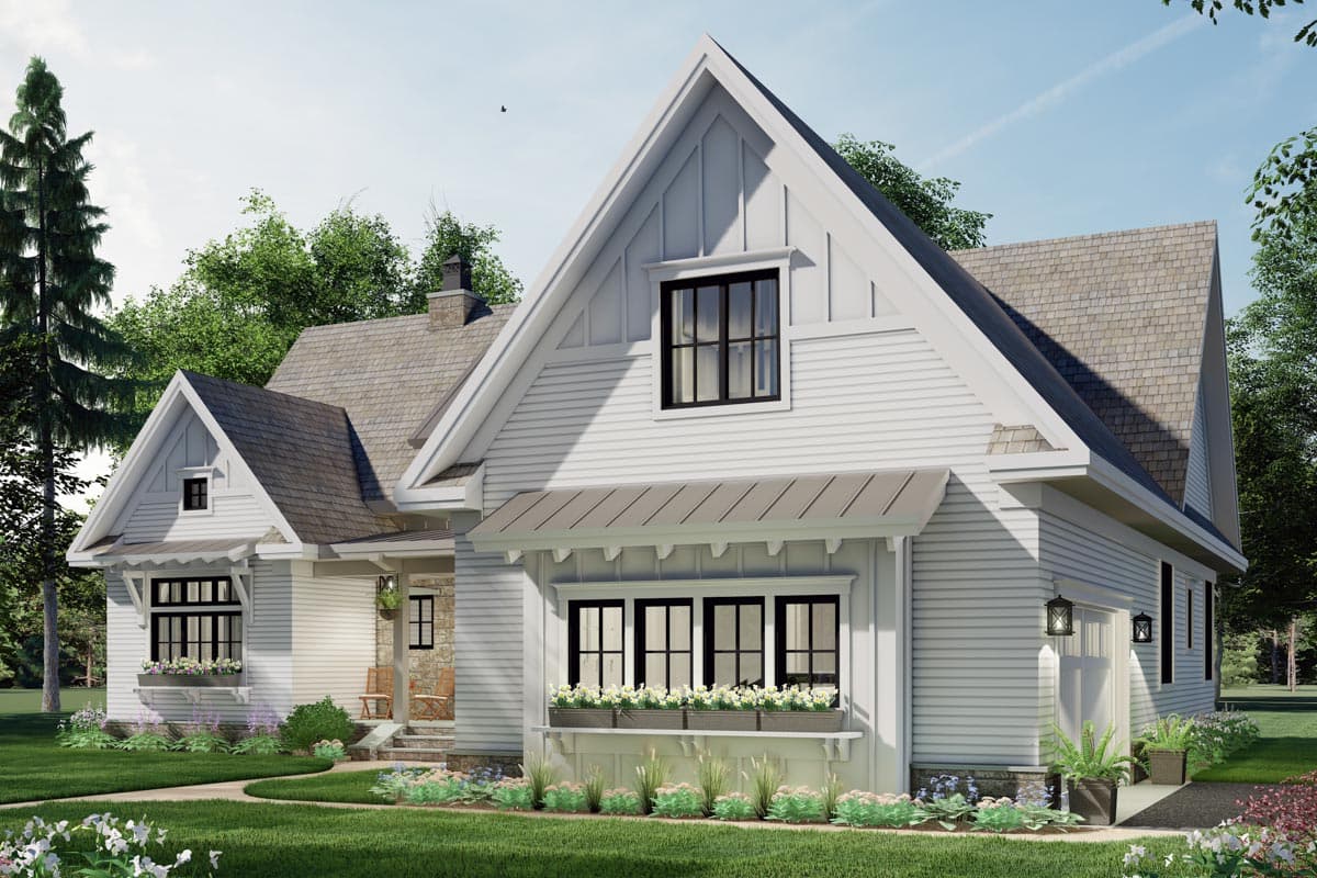 Plan 14693RK: Modest-Sized 3-Bed Modern Farmhouse Plan with Bonus Expansion - 2136 Sq Ft - Image #5 - Country, Craftsman, Modern Farmhouse, New American