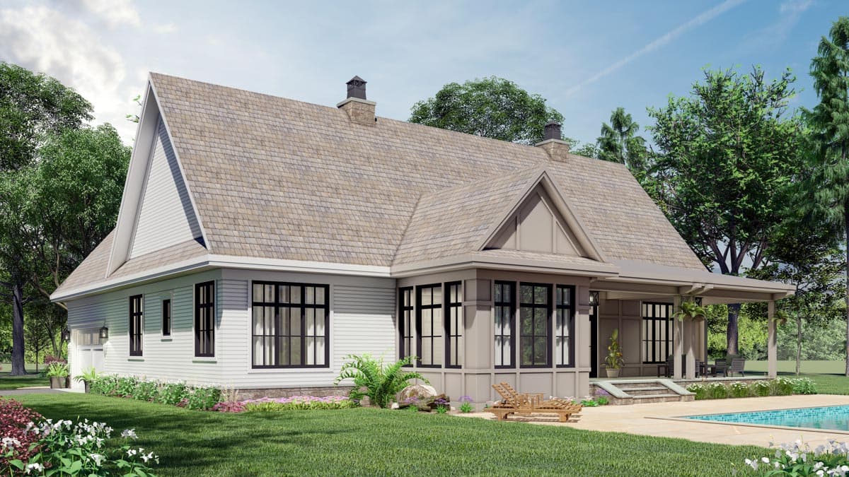 Plan 14693RK: Modest-Sized 3-Bed Modern Farmhouse Plan with Bonus Expansion - 2136 Sq Ft - Image #6 - Country, Craftsman, Modern Farmhouse, New American