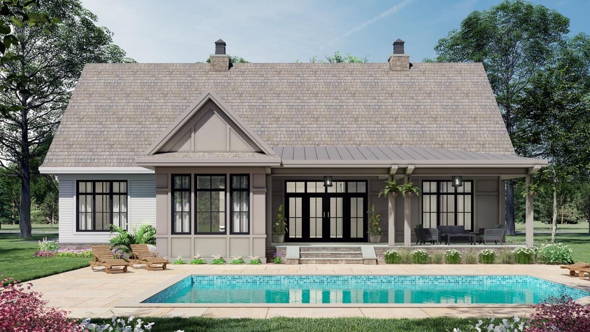 Plan 14693RK: Modest-Sized 3-Bed Modern Farmhouse Plan with Bonus Expansion - 2136 Sq Ft - Image #7 - Country, Craftsman, Modern Farmhouse, New American