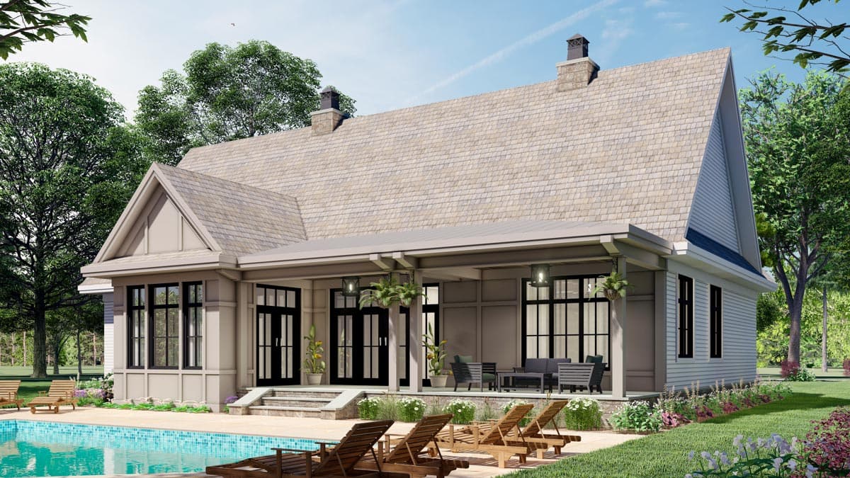 Plan 14693RK: Modest-Sized 3-Bed Modern Farmhouse Plan with Bonus Expansion - 2136 Sq Ft - Image #8 - Country, Craftsman, Modern Farmhouse, New American