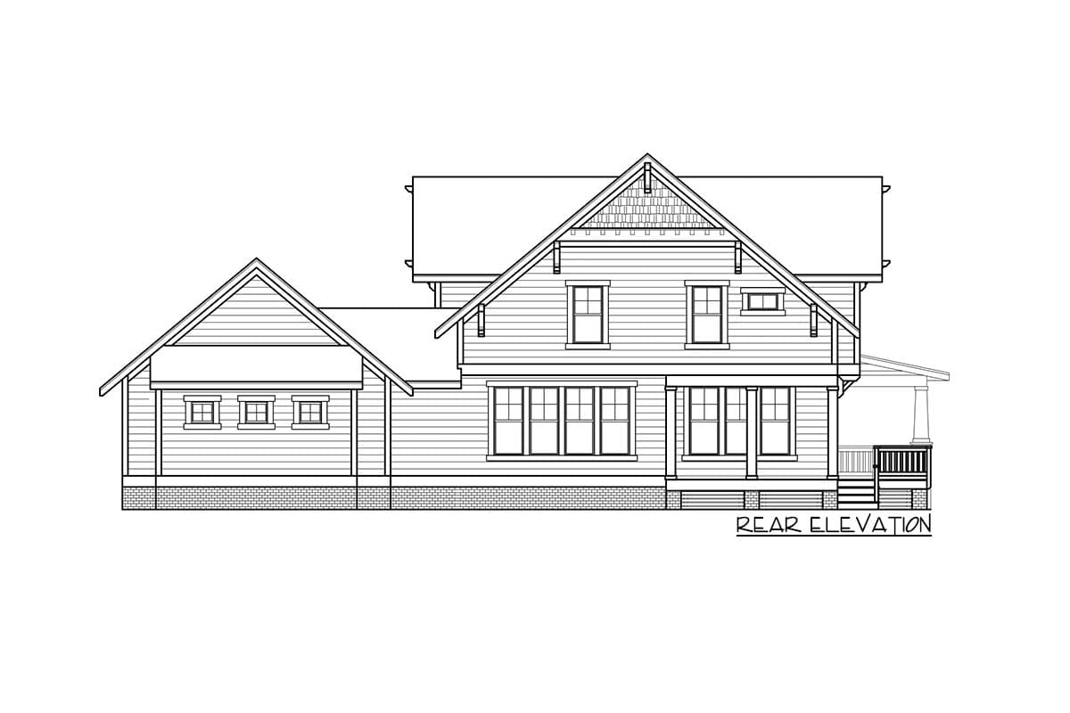 Plan 500080VV: Exclusive Craftsman Farmhouse Plan with Home Office and Flexible Upstairs Loft - Image #18 - Country, Craftsman, Mountain, New American, Northwest