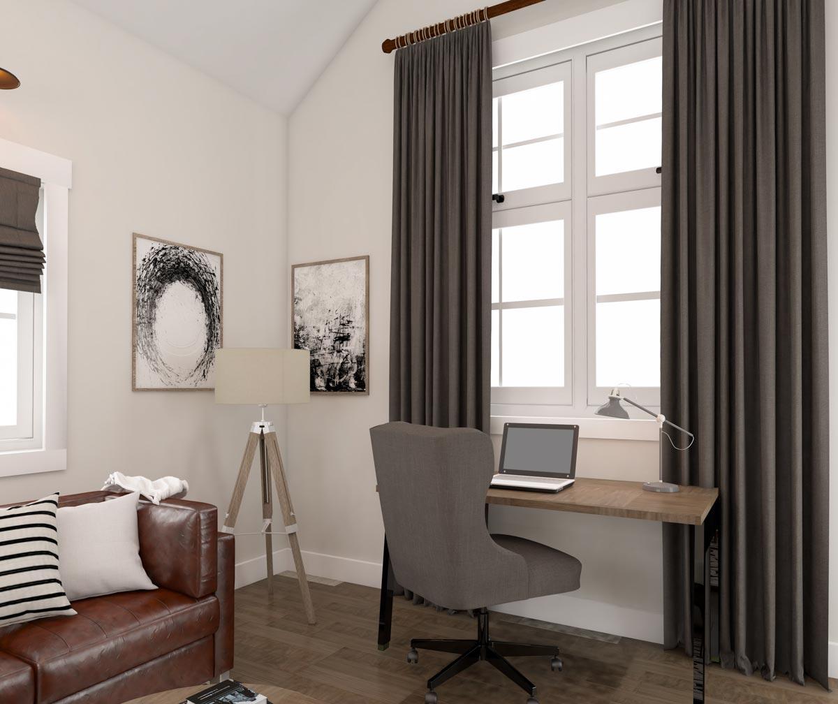 Plan 871008NST: Backyard ADU Cottage Studio or Home Office Escape - 298 Square Feet - Image #12 - Cabin, Cottage, Rustic, Shingle, Traditional, Vacation