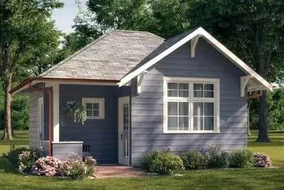 Backyard ADU Cottage Studio or Home Office Escape - 298 Square Feet