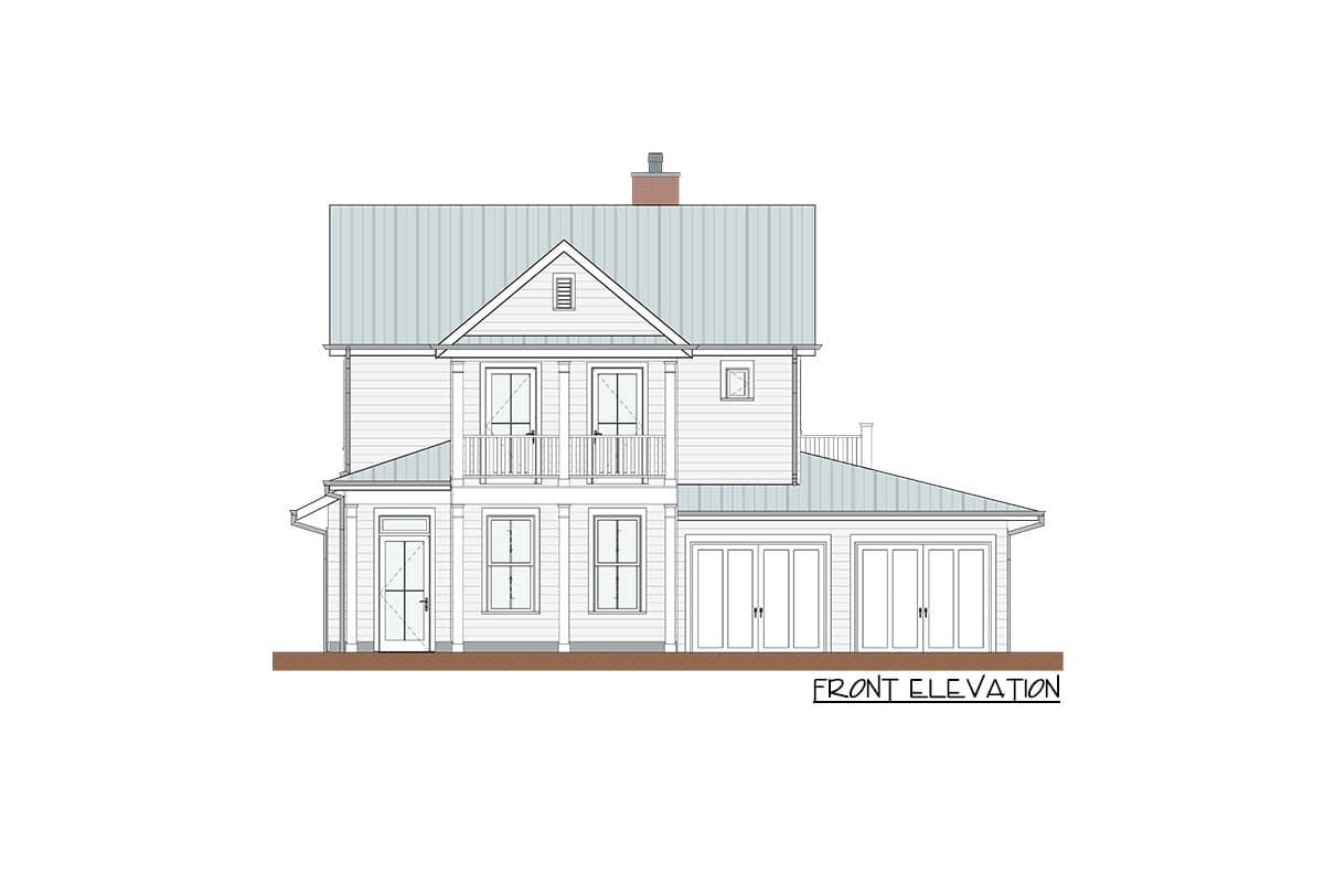 Plan 871009NST: Exclusive 4-Bed House Plan with Wheelchair Accessible Main Level - Image #4 - Country, Farmhouse, Southern, Southern Traditional