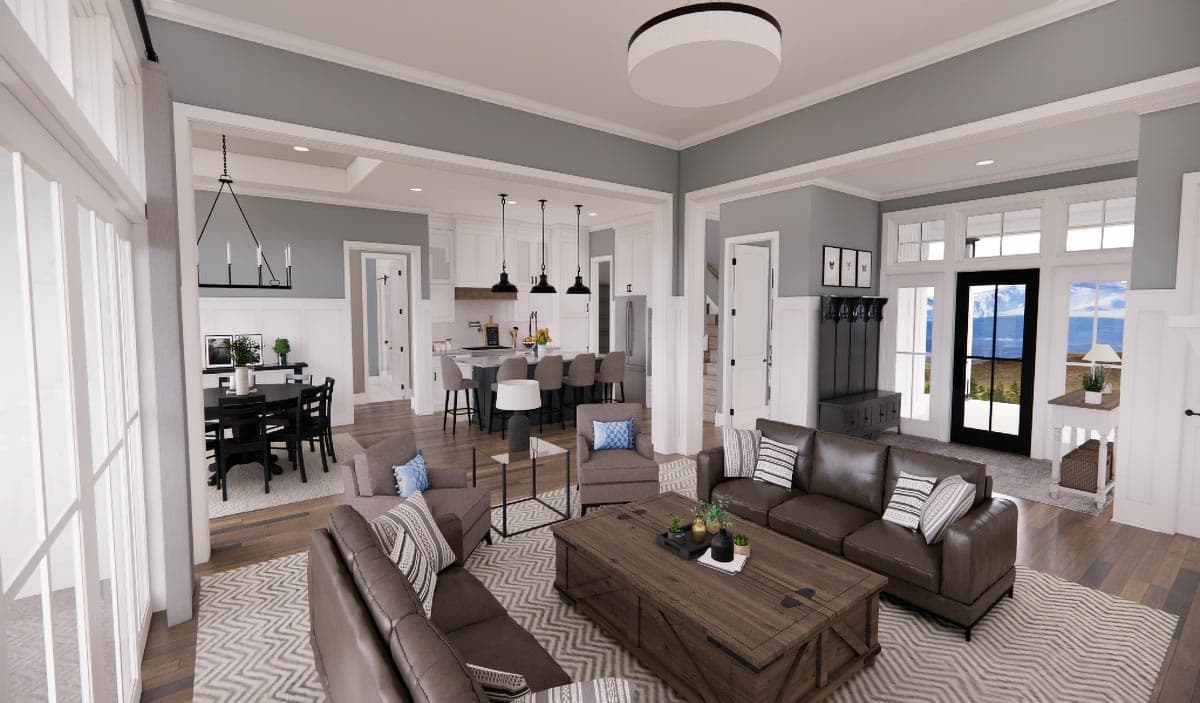 Plan 14694RK: 3-Bed Modern Farmhouse with Home Office and Great Master Suite - 2419 Sq Ft - Image #11 - Country, Craftsman, Modern Farmhouse, New American