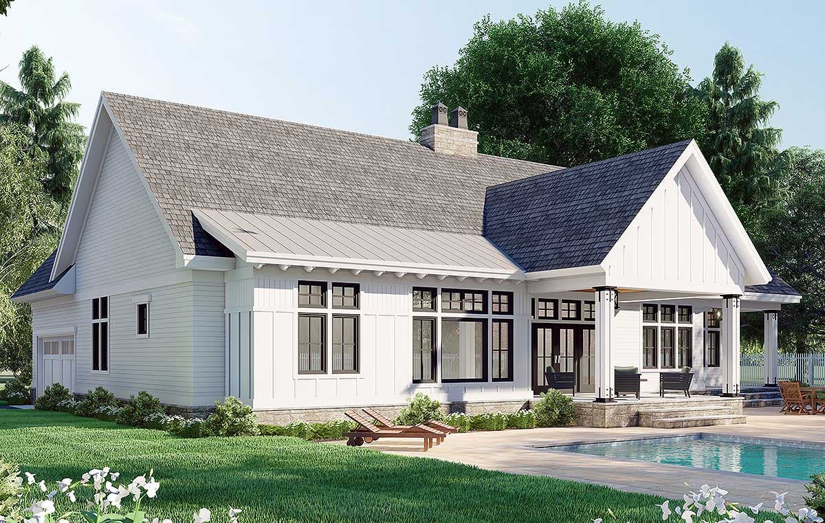Plan 14694RK: 3-Bed Modern Farmhouse with Home Office and Great Master Suite - 2419 Sq Ft - Image #8 - Country, Craftsman, Modern Farmhouse, New American