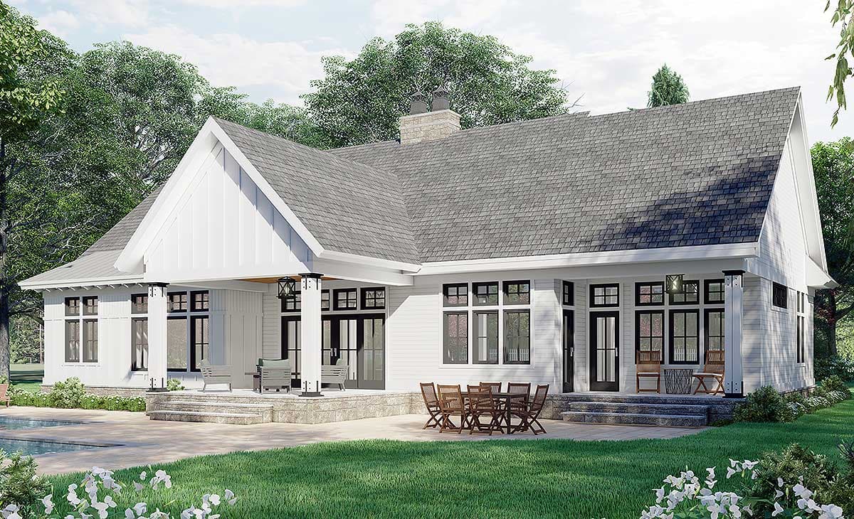 Plan 14694RK: 3-Bed Modern Farmhouse with Home Office and Great Master Suite - 2419 Sq Ft - Image #6 - Country, Craftsman, Modern Farmhouse, New American