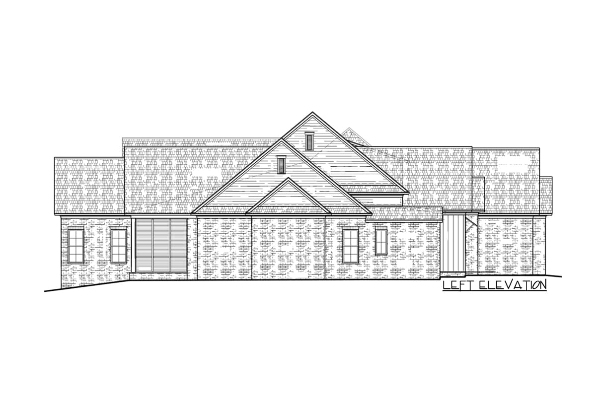 Plan 510181WDY: 4-Bed Modern Farmhouse with Private Master Suite and a 4-Car Garage - 4166 Sq Ft - Image #5 - Hill Country, Modern Farmhouse, New American