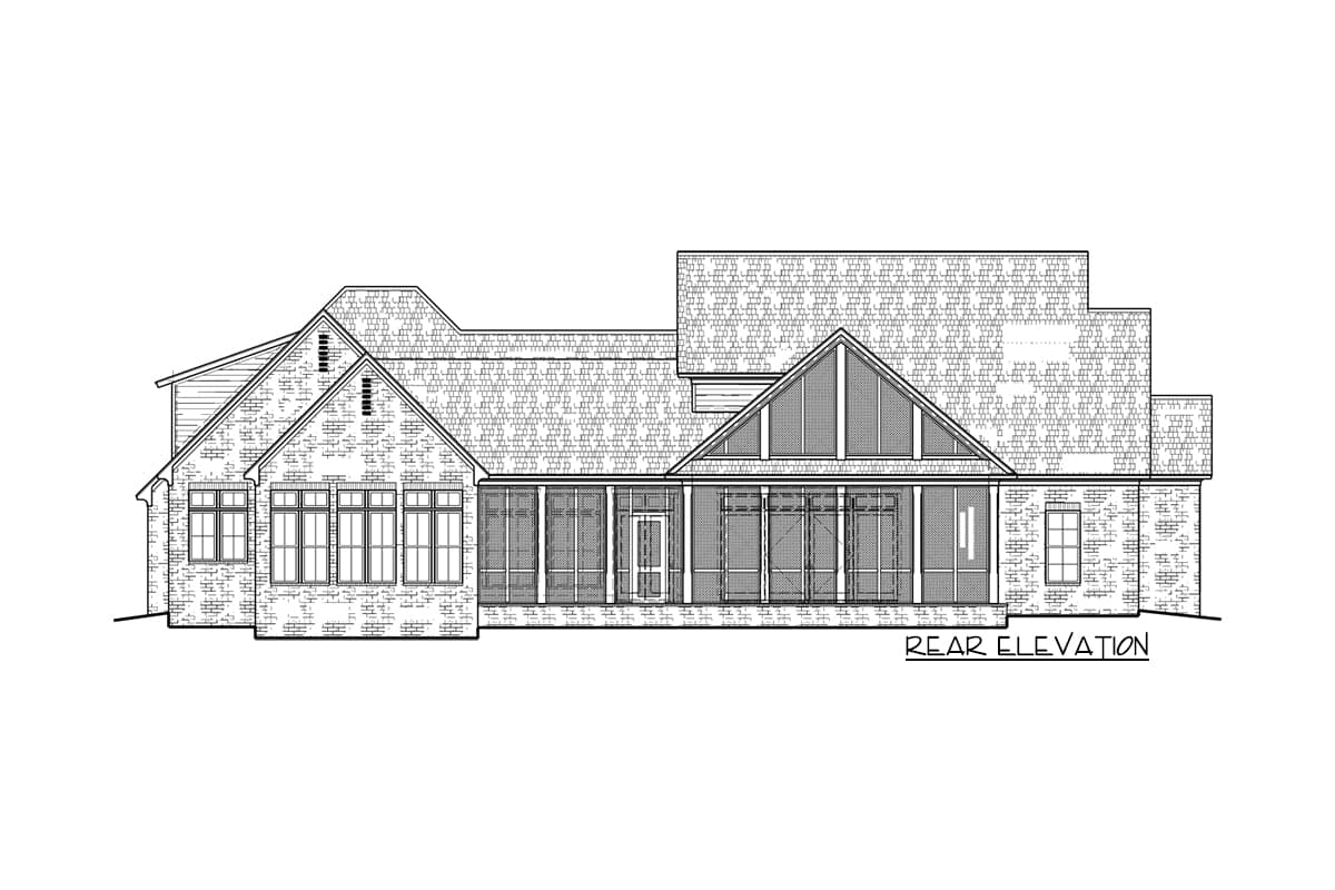 Plan 510181WDY: 4-Bed Modern Farmhouse with Private Master Suite and a 4-Car Garage - 4166 Sq Ft - Image #6 - Hill Country, Modern Farmhouse, New American