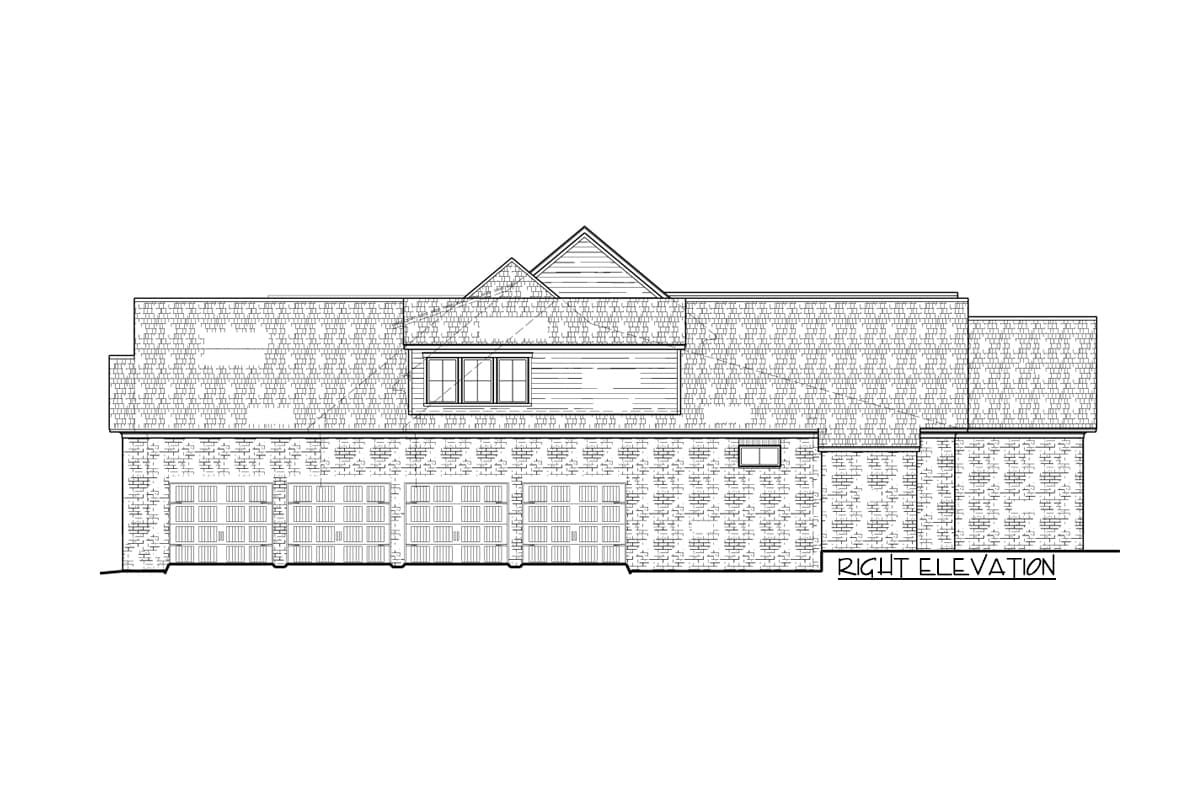 Plan 510181WDY: 4-Bed Modern Farmhouse with Private Master Suite and a 4-Car Garage - 4166 Sq Ft - Image #7 - Hill Country, Modern Farmhouse, New American