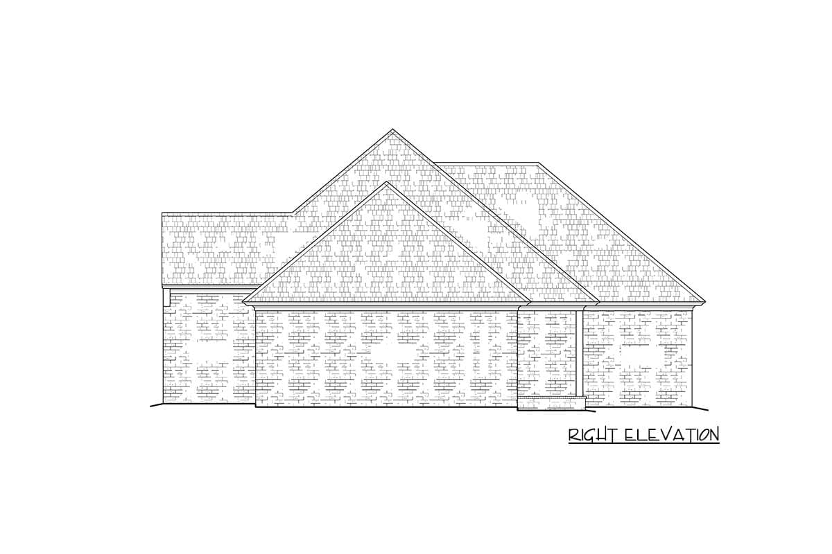 Plan 510183WDY: 3-Bed French Country Ranch Plan with Split Bedrooms - Image #5 - Acadian, French Country, Louisiana-Style, Southern