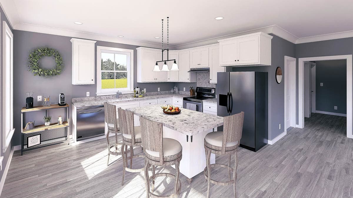 Plan 25020DH: Cutely Packaged Starter or Vacation or Retirement 2-Bed House Plan - Image #8