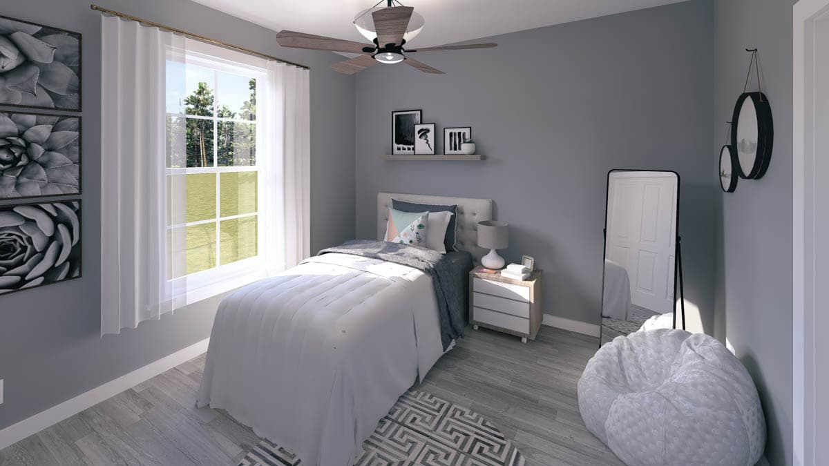 Plan 25020DH: Cutely Packaged Starter or Vacation or Retirement 2-Bed House Plan - Image #12