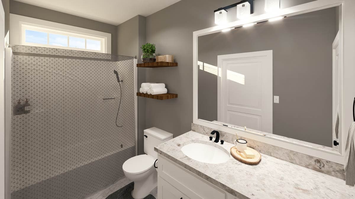 Plan 25020DH: Cutely Packaged Starter or Vacation or Retirement 2-Bed House Plan - Image #9
