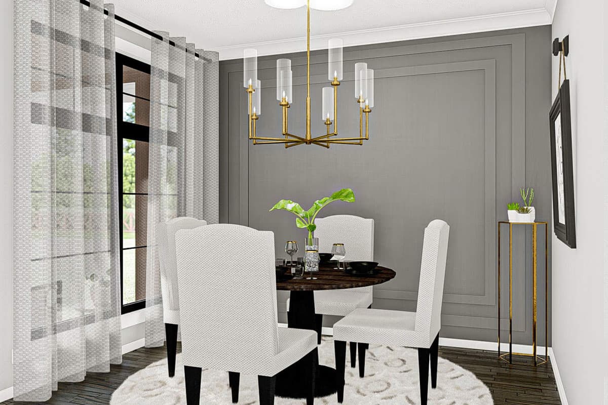 Plan 62991DJ: Family-friendly Modern Farmhouse Plan with Drive-through 3-car Garage - Image #9 - Craftsman, Modern Farmhouse, New American