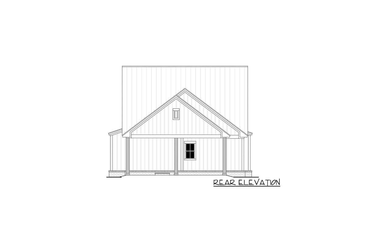 Plan 51852HZ: 2-Story Farmhouse Plan with 4 Bedrooms with a Narrow Footprint - Image #5 - Cottage, Country, Modern Farmhouse, New American