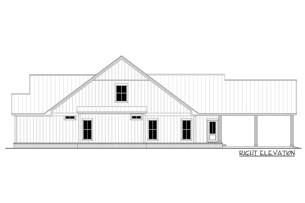 Plan 51852HZ: 2-Story Farmhouse Plan with 4 Bedrooms with a Narrow Footprint - Image #6 - Cottage, Country, Modern Farmhouse, New American