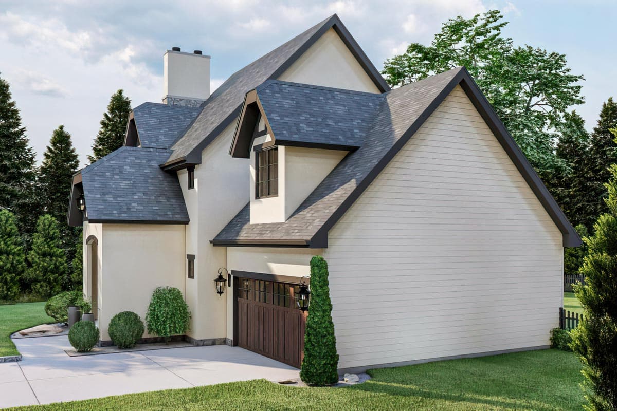 Plan 62995DJ: 3-Bed European Cottage with Open-Concept Living Space - Image #7 - Cottage, European, Tudor