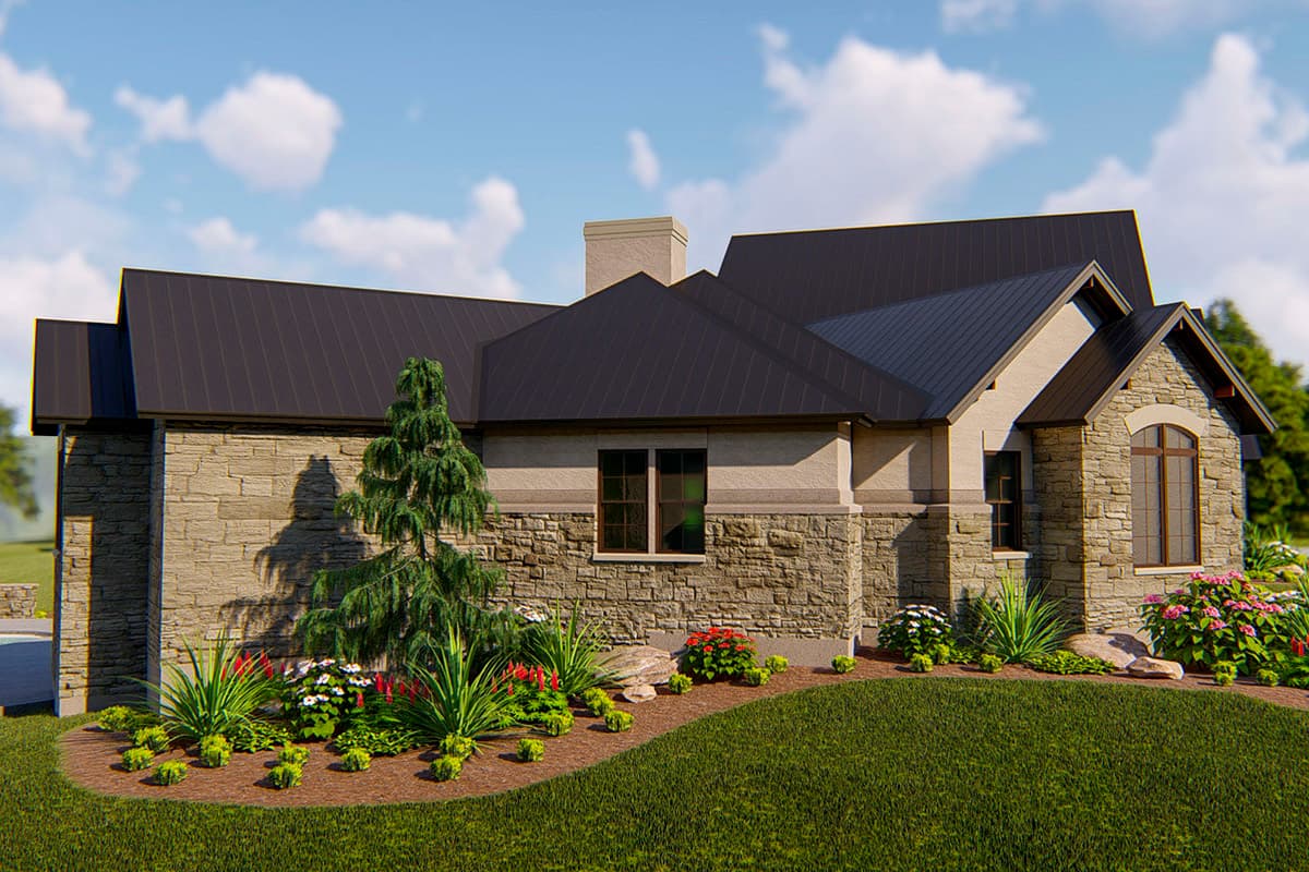 Plan 54031LK: Elegant 4-Bed House Plan with Large Outdoor Living Space - Image #12 - European, Hill Country, Mountain