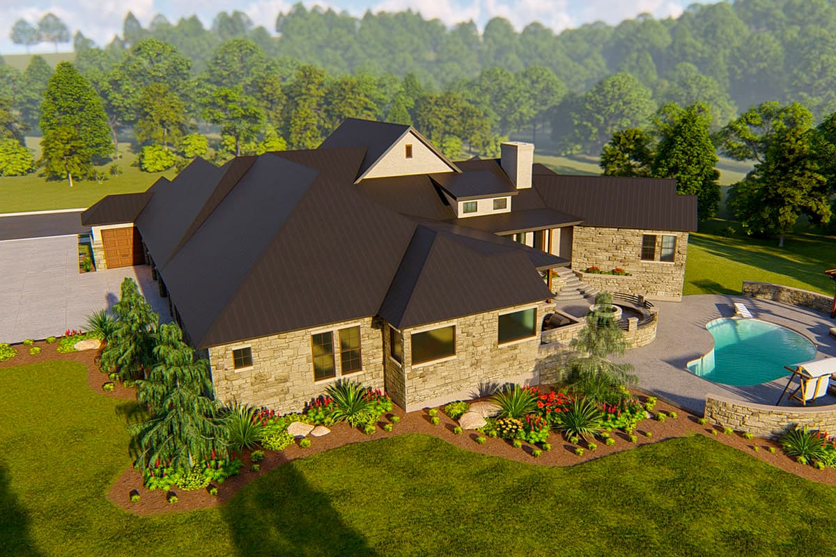 Plan 54031LK: Elegant 4-Bed House Plan with Large Outdoor Living Space - Image #13 - European, Hill Country, Mountain