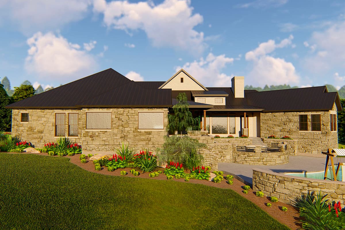 Plan 54031LK: Elegant 4-Bed House Plan with Large Outdoor Living Space - Image #14 - European, Hill Country, Mountain