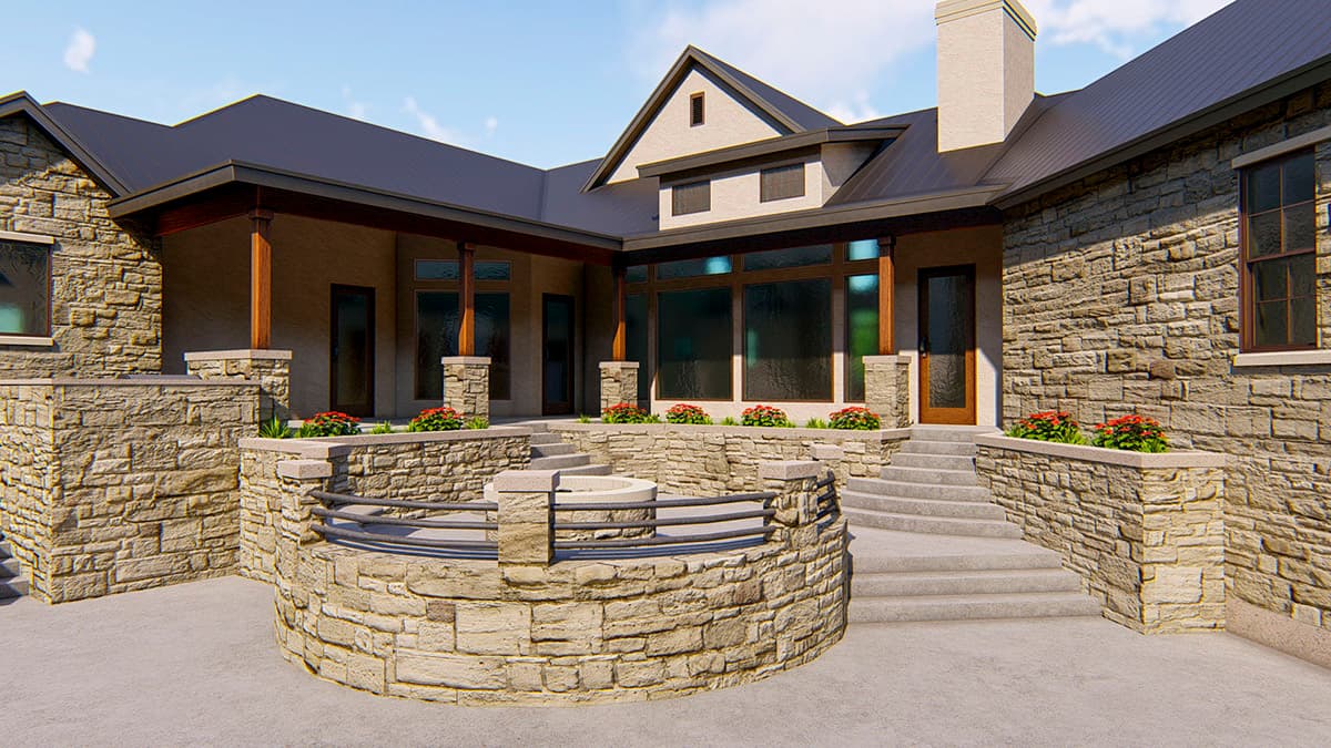 Plan 54031LK: Elegant 4-Bed House Plan with Large Outdoor Living Space - Image #16 - European, Hill Country, Mountain
