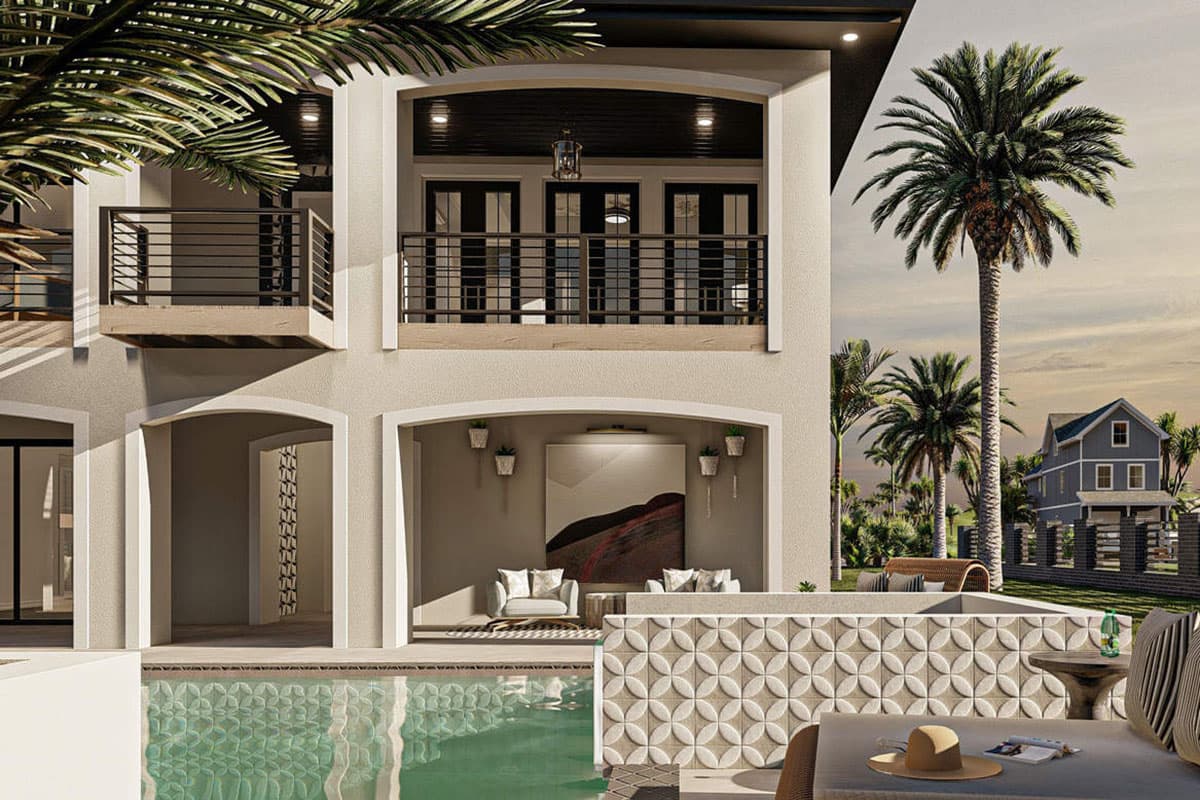 Plan 62996DJ: 3-Story Southern Coastal House Plan with Plenty of Outdoor Entertaining Spaces - 3439 Sq Ft - Image #6 - Beach, Coastal, Coastal Contemporary, European, Mediterranean, Southern, Spanish