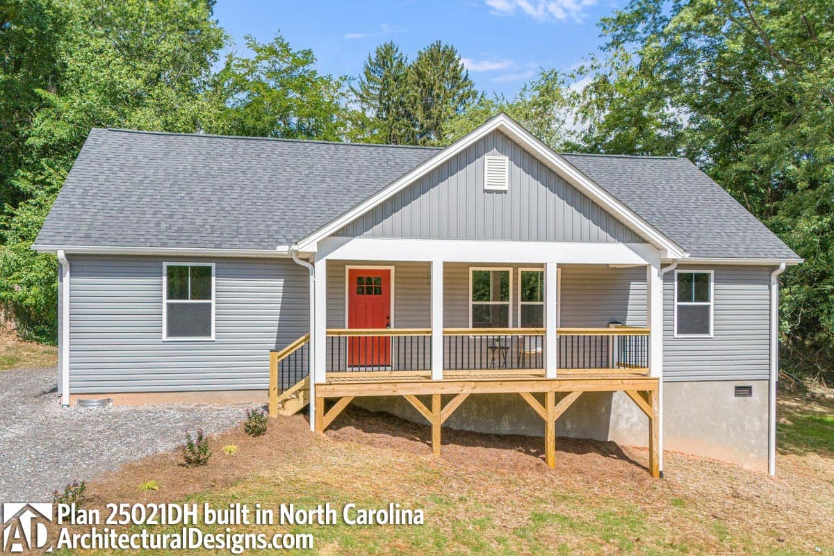 build gallery item - Country House Plan 25021DH Comes to Life in North Carolina
