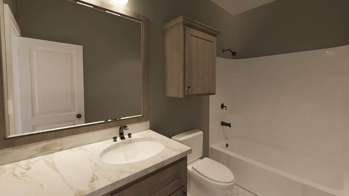 Plan 25021DH: 3-Bedroom Southern Country House Plan with Split Bedrooms - 1425 Sq Ft - Image #12 - Country, Southern