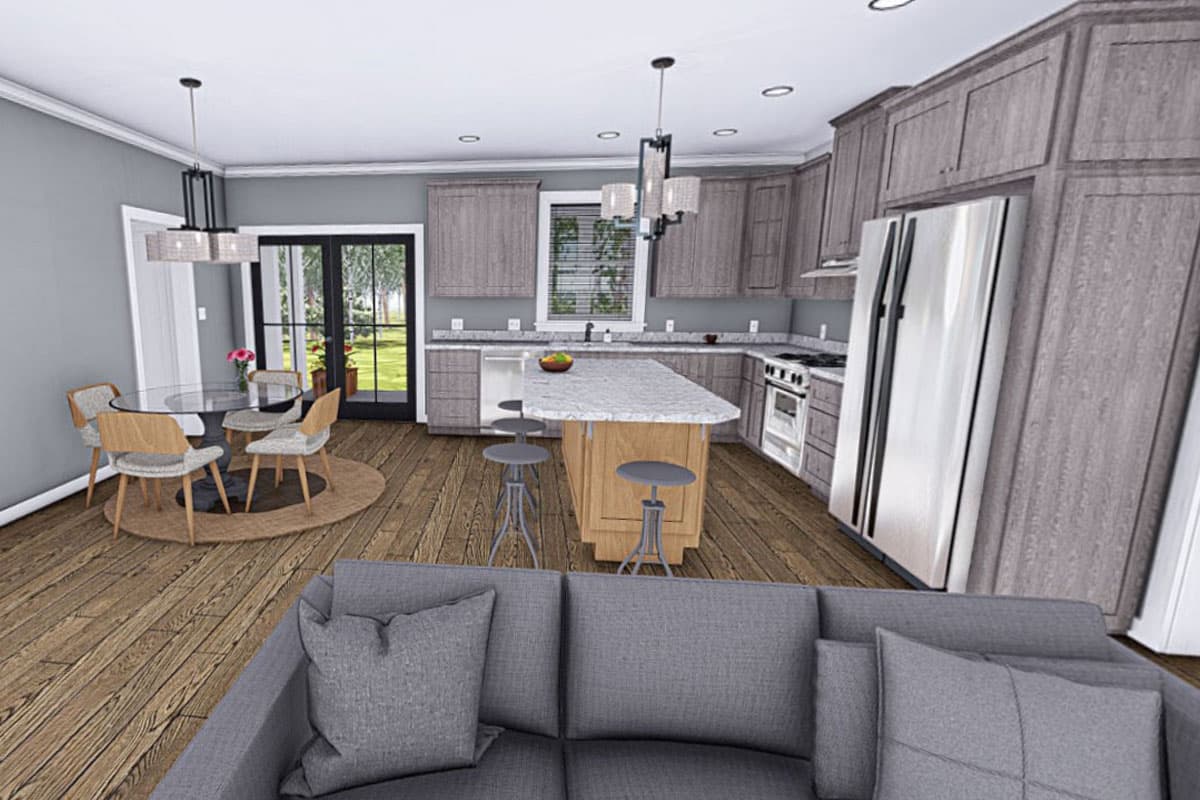 Plan 25021DH: 3-Bedroom Southern Country House Plan with Split Bedrooms - 1425 Sq Ft - Virtual Tour Cover Image - Country, Southern