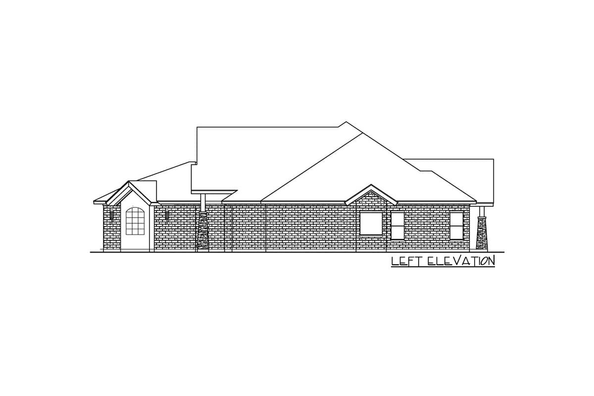 Plan 36651TX: 3-Bed Multi-Generational House Plan with Angled Garage - Image #17 - Hill Country, Traditional