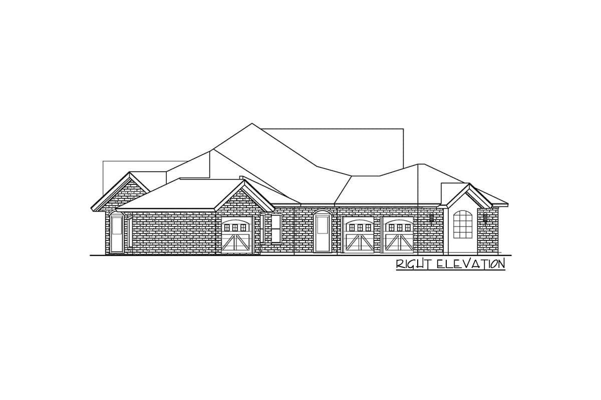 Plan 36651TX: 3-Bed Multi-Generational House Plan with Angled Garage - Image #19 - Hill Country, Traditional