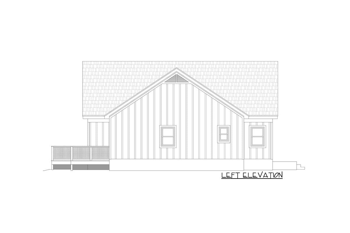 Plan 68738VR: 2-Bed Open Concept House Plan with Vaulted Interior and Home Office - Image #4 - Contemporary, Mountain, Ranch