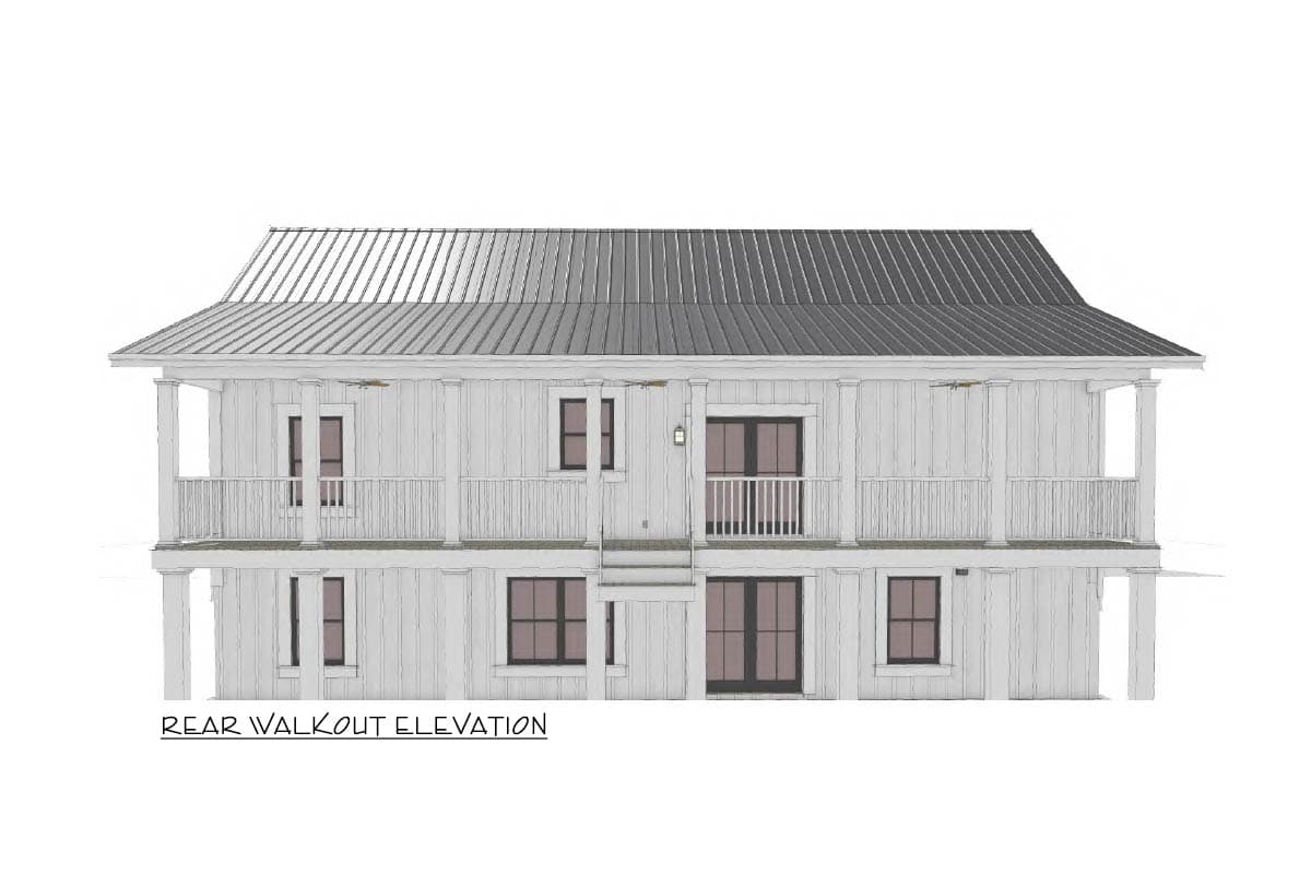 Plan 25022DH: 3-Bed Cottage-Style Ranch House Plan with Split Bedrooms - 1500 Sq Ft - Image #15 - Cottage, Country, New American, Southern