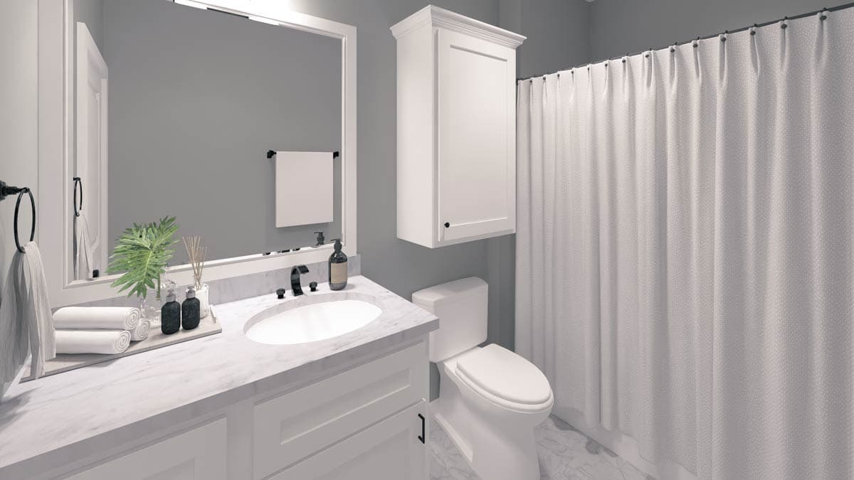 Plan 25022DH: 3-Bed Cottage-Style Ranch House Plan with Split Bedrooms - 1500 Sq Ft - Image #13 - Cottage, Country, New American, Southern