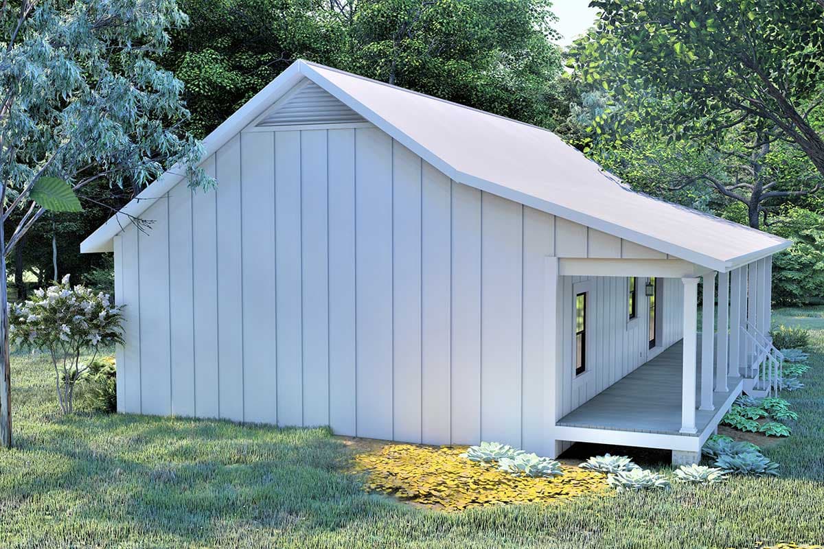 Plan 25022DH: 3-Bed Cottage-Style Ranch House Plan with Split Bedrooms - 1500 Sq Ft - Image #6 - Cottage, Country, New American, Southern