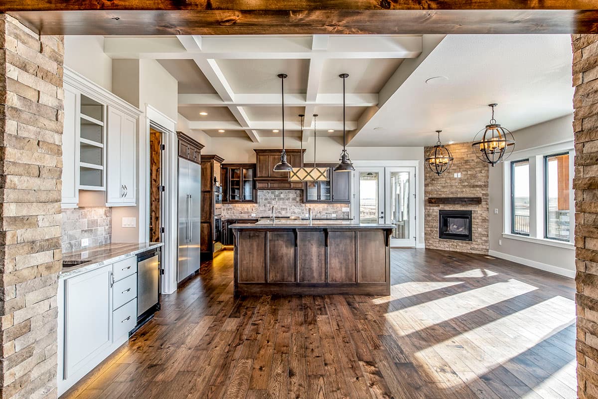Plan 95100RW: Craftsman with 4-Car Garage and 2-Story Family Room and an Upstairs Office - 3456 Sq Ft - Image #11 - Craftsman, Mountain, Rustic