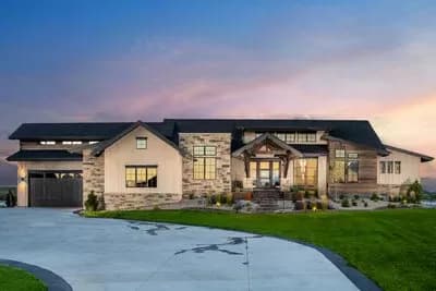 Modern Mountain House Plan with Study and Open-Concept Living Space