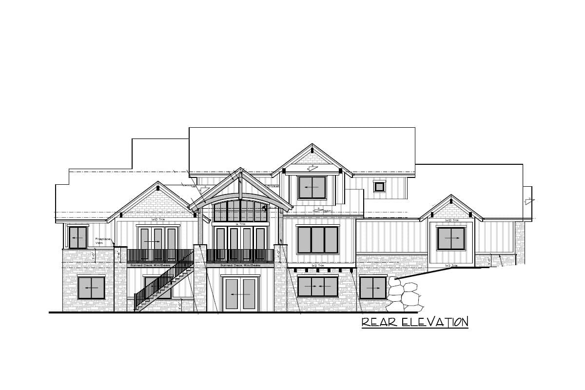 Plan 95103RW: New American Mountain Home Plan with First-floor Master Suite and Den - Image #24 - Craftsman, Mountain