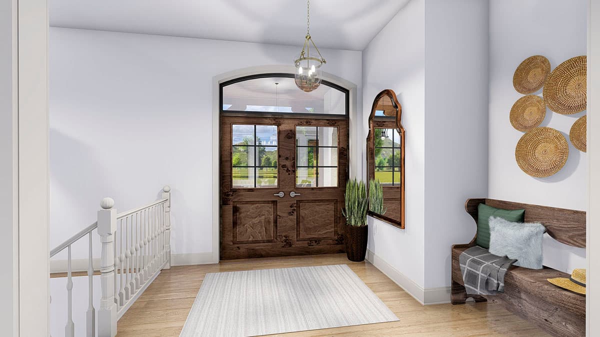 Plan 61373UT: Spacious French Country Home Plan with Lower-level Apartment and Angled Garage - Image #10 - European, French Country