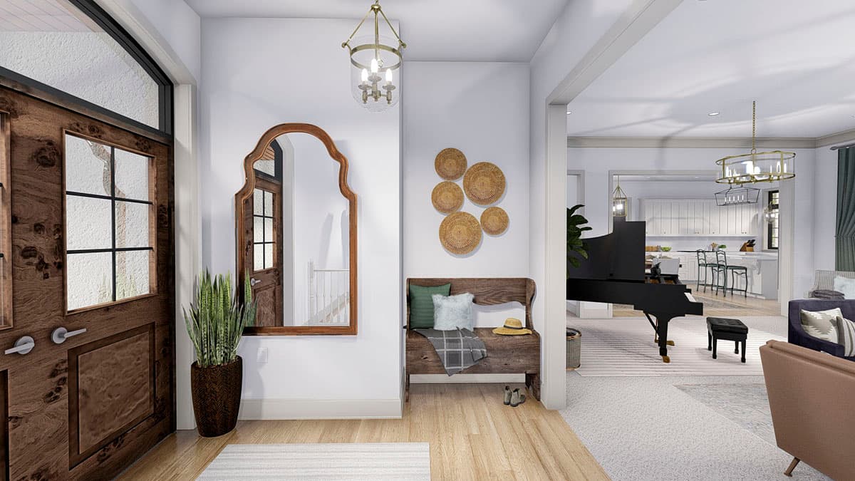 Plan 61373UT: Spacious French Country Home Plan with Lower-level Apartment and Angled Garage - Image #11 - European, French Country