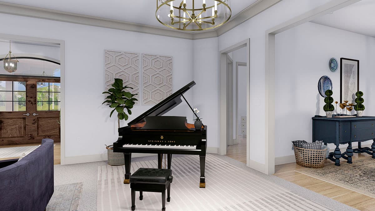 Plan 61373UT: Spacious French Country Home Plan with Lower-level Apartment and Angled Garage - Image #16 - European, French Country