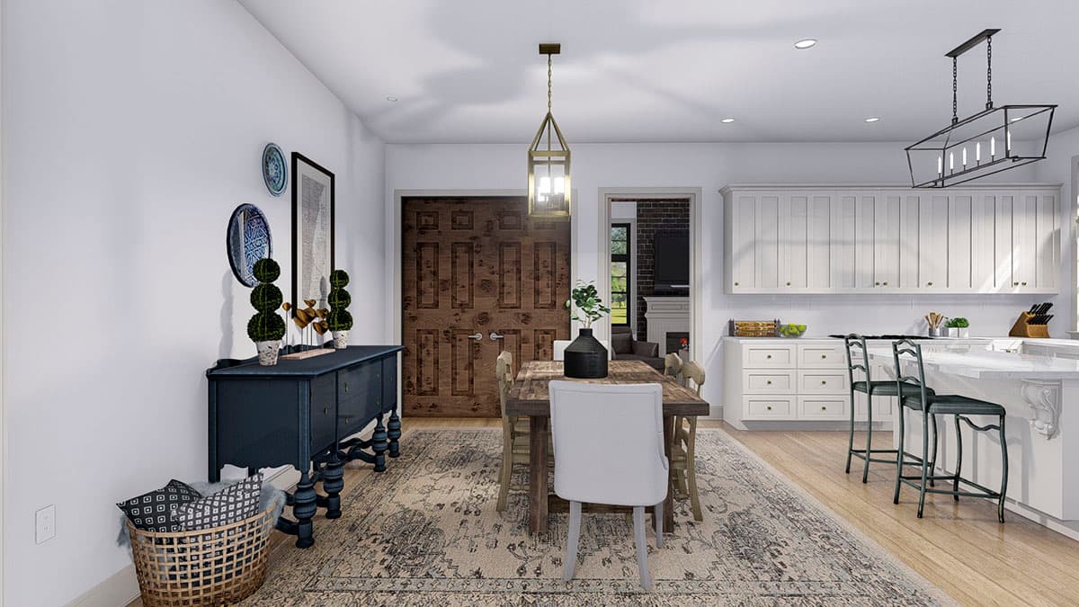 Plan 61373UT: Spacious French Country Home Plan with Lower-level Apartment and Angled Garage - Image #18 - European, French Country