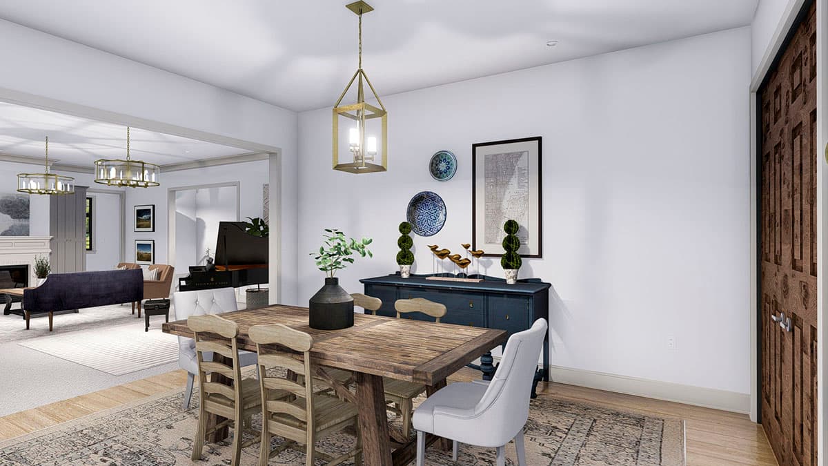 Plan 61373UT: Spacious French Country Home Plan with Lower-level Apartment and Angled Garage - Image #19 - European, French Country