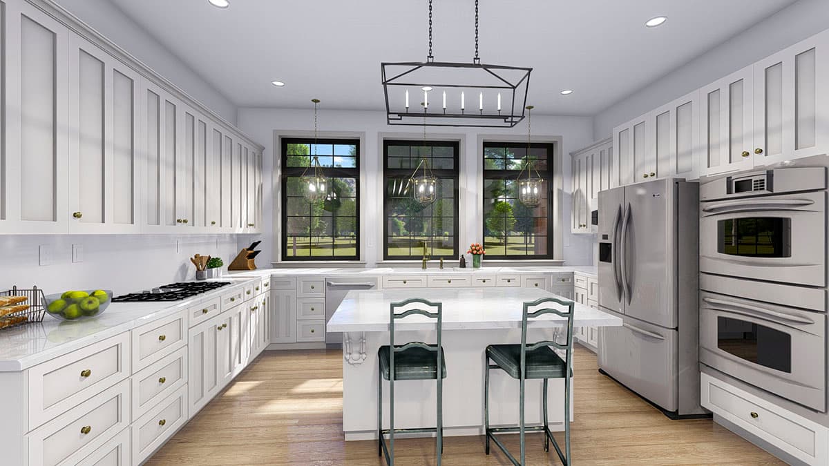 Plan 61373UT: Spacious French Country Home Plan with Lower-level Apartment and Angled Garage - Image #20 - European, French Country