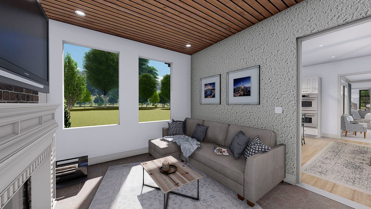 Plan 61373UT: Spacious French Country Home Plan with Lower-level Apartment and Angled Garage - Image #23 - European, French Country