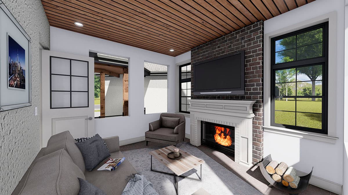 Plan 61373UT: Spacious French Country Home Plan with Lower-level Apartment and Angled Garage - Image #24 - European, French Country