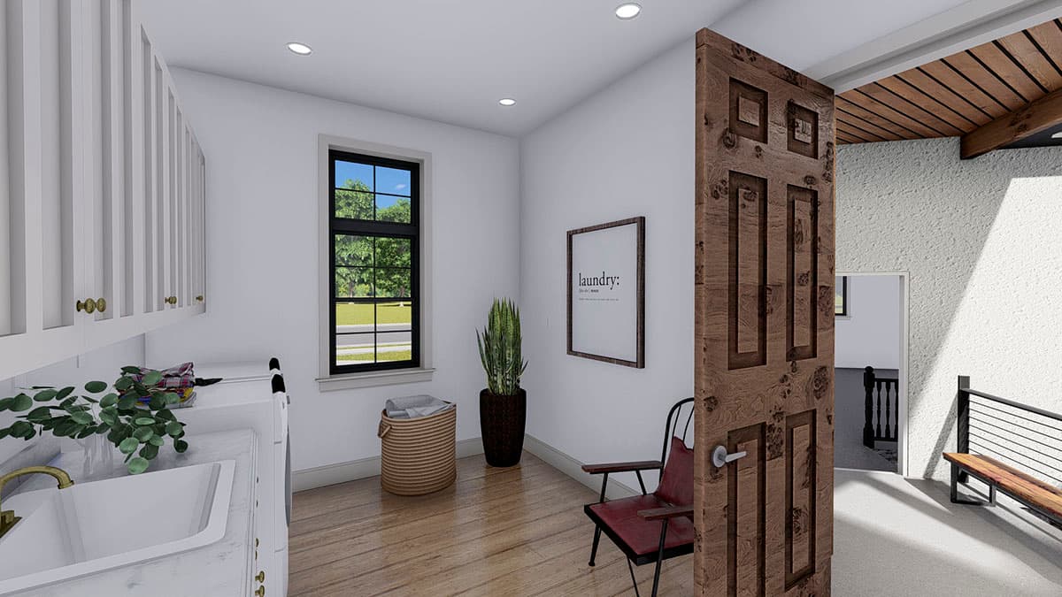 Plan 61373UT: Spacious French Country Home Plan with Lower-level Apartment and Angled Garage - Image #25 - European, French Country