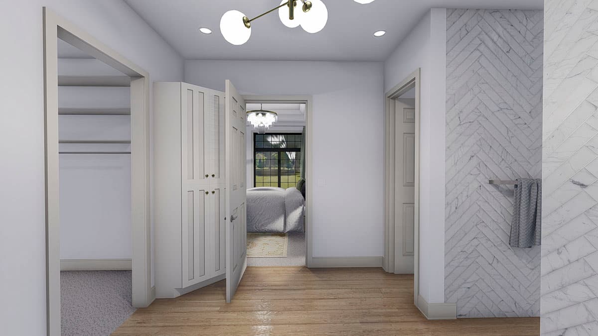 Plan 61373UT: Spacious French Country Home Plan with Lower-level Apartment and Angled Garage - Image #32 - European, French Country