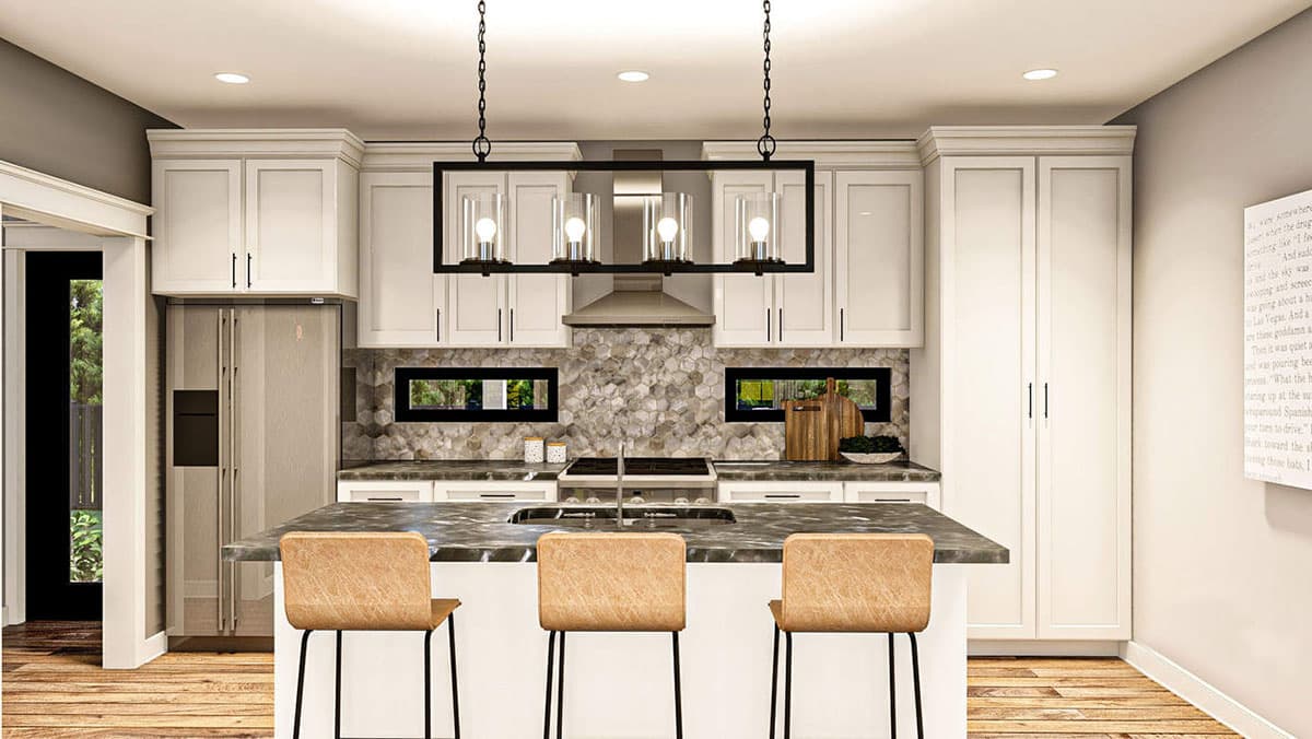 Plan 62998DJ: Efficient 2-Story House Plan with 2-Car Garage - 1499 Sq Ft - Image #6 - New American, Traditional